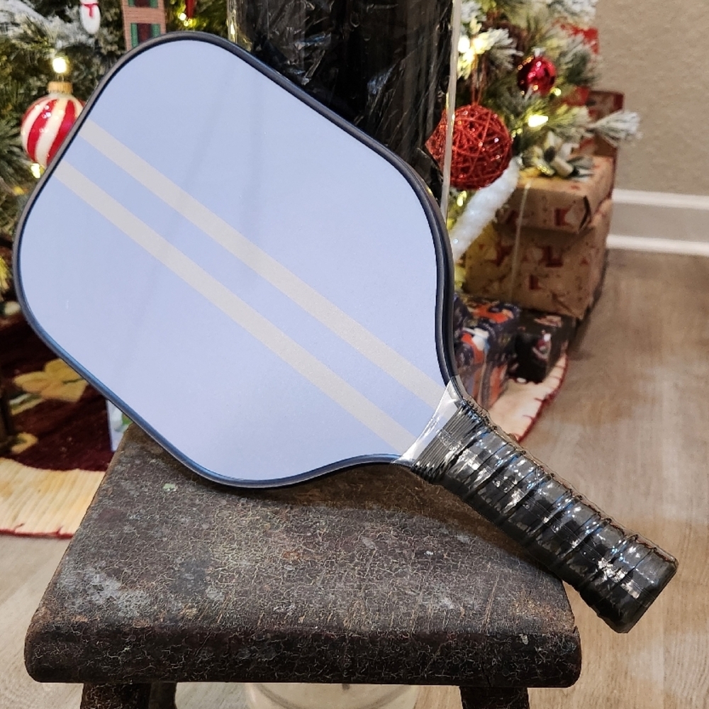 Blue Pickleball Paddle with Stripes